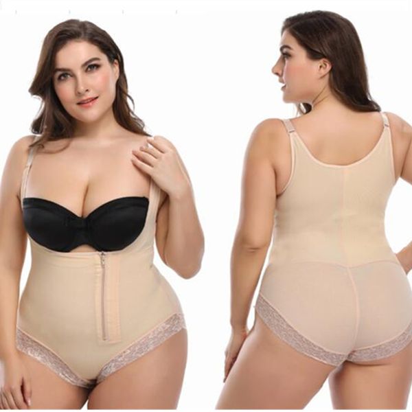 

Bodysuit Shapewear Women Modeling Strap Butt Lifter Waist Slimming Shaper Lace Corset Tummy Control Plus Size 6XL 5XL Underwear, Black