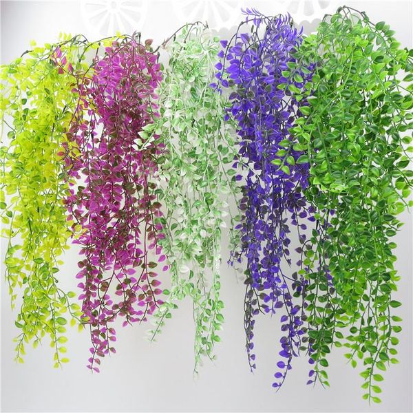 

90cm artificial flowers pine needles fake hanging vine plant leaves garland home wedding artificial flowers wall decoration