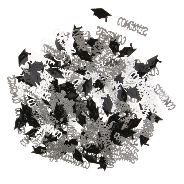 

congrats grad cap scatter table confetti school graduation party decoration