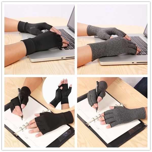 

compression gloves women & men for osteoarthritis arthritis tendonitis and typing-rapid recovery pain relief, Blue;gray