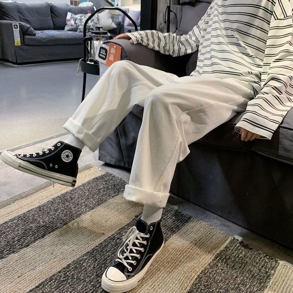 

men's spring 2021 and winter's fine new legged long-legged brem pants fashion young clothes jcgk, Blue