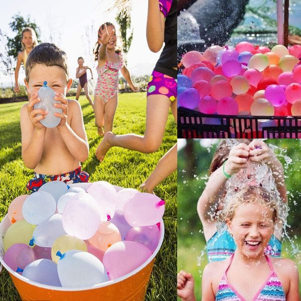 

latex water balloons 111 balloons pc colorfull water filled balloon with the pipe beach party games children kids toys