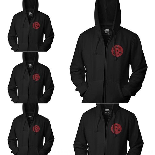 

zywlc hooded naruto high printing legend sasuke 3d sportswear zipper sportswear wind zipper cardigan new sports egx2e cospaly, Black
