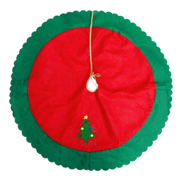 

1pc tree bottom cover christmas tree skirt xmas apron christmas skirt for party home floor