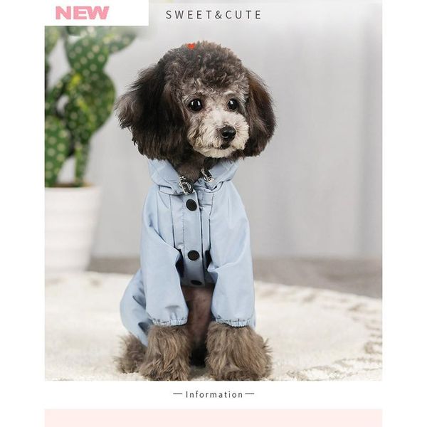 

dog cat clothes waterproof fashion dog jacket for small large dog bulldog chihuahua raincoat reflective adjustable pet bbybhq