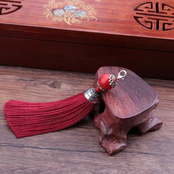 

5pcs lot 14 colors polyester tassel charms pendants with lobster clasps tassel brush for diy earrings jewelry making findings h jllovb