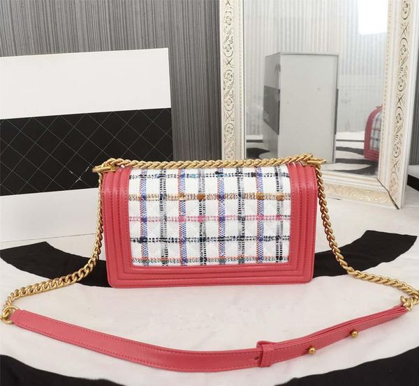 

genuine leather handbag luxury shoulder bag handbag fashion design ladies lattice messenger bag