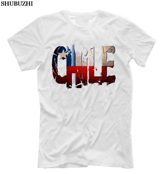 

shubuzhi летняя футболка мужчины o шеи tee shirt чили флаг белый футболка top country design mens sizestshirts спорта толстовка с капюшоном