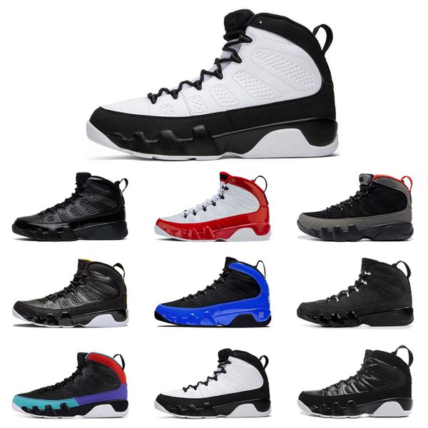 

men basketball shoes 9 9s og gym red bred unc racer blue space jace statue snakeskin black white mens trainers sports sneakers, White;red