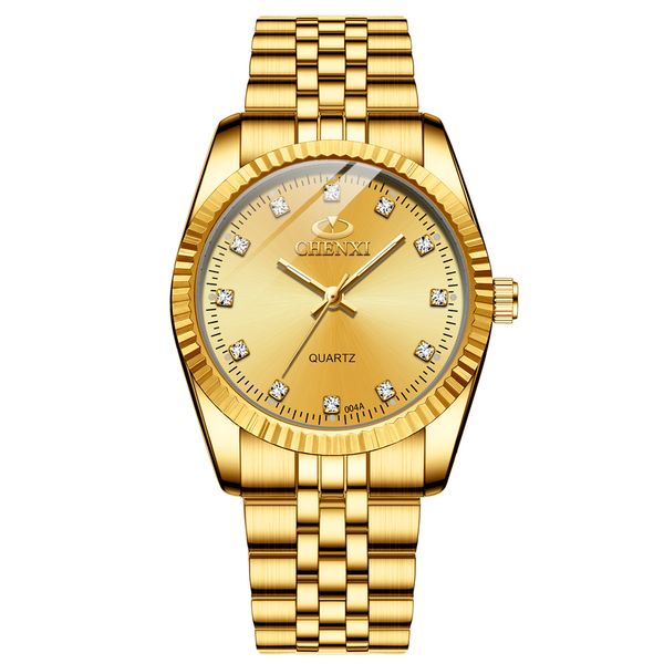 

fashion luxury men women watch gold blue quartz wrist watch stainless steel couples clock casual waterproof mens watches, Slivery;brown
