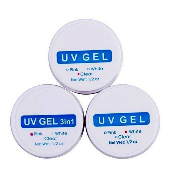 

3 colors uv gel nail extension colored gels for nails construtor uv gel builder nail art tips polish jlliqe