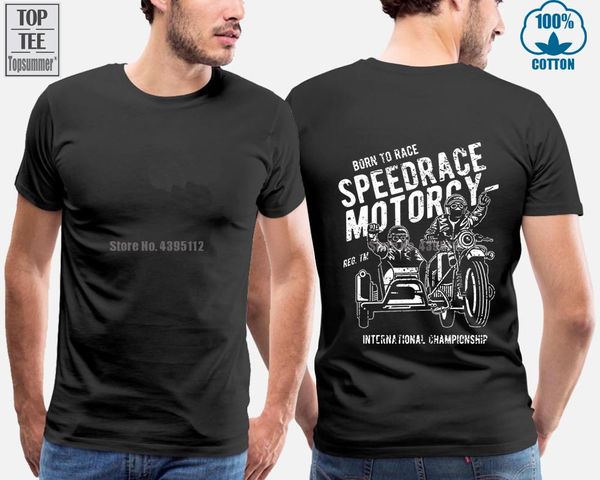

t shirt men 2018 fashion sidecar speedracer biker & female t shirt print tees short sleeve sport hooded sweatshirt hoodie