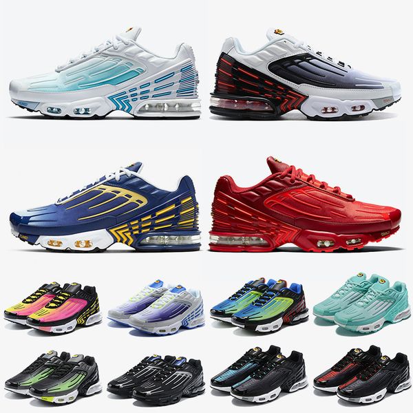 

wholesale 2020 fashion tn plus 3 women mens tuned tn 3 running shoes laser blue red sneakers trainers women mens sports shoes