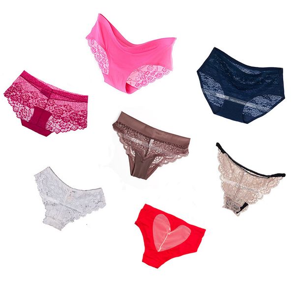 

good quality lace briefs, Black;pink