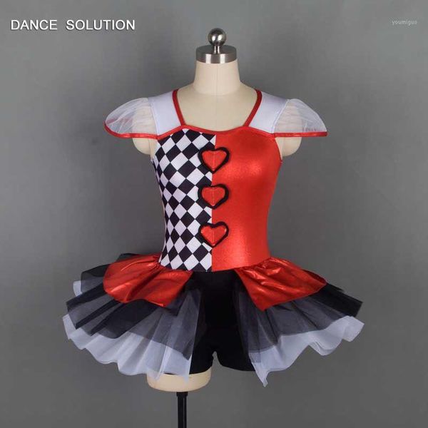 

new arrival of child and boy short design jazz ballet dance costume tutu dress 168011, Black;red