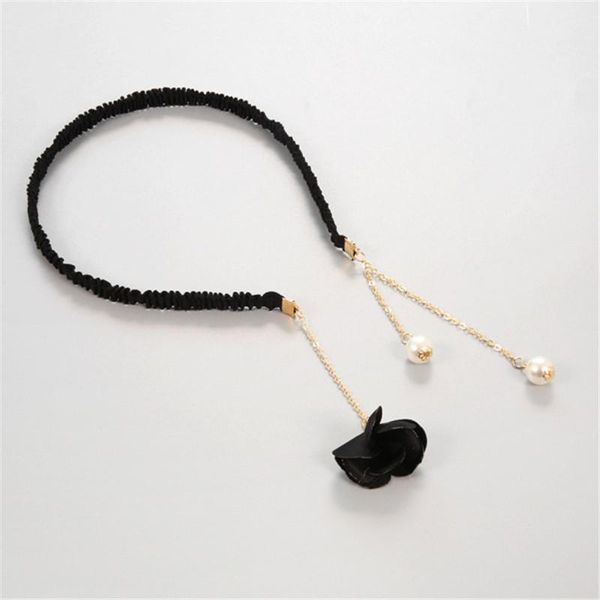 

цветочный имитационный жемчужный кулон серьги для волос для волос женщины аксессуары для волос волосы обруч волшебь оголовье серьги глава h, Black;brown