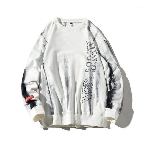 

2020 new spring men's hoodies man sweatshirt hoodies fashion round necked long sleeved printed male poleron hombre1, Black