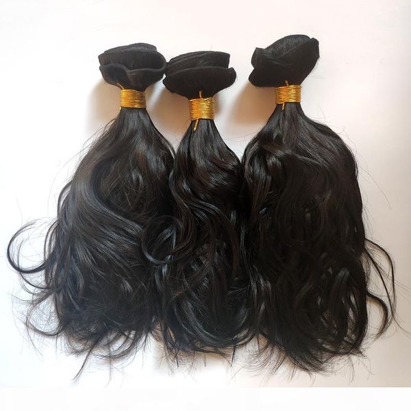 

good quality european indianbrazilian human hair natural wave full cuticle 8-18inch double weft unprocessed remy hair extensions mass stock, Black