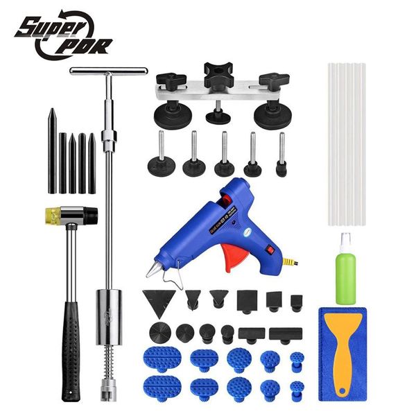 

super pdr tools slide hammer paintless dent repair tools dent removal puller tabs lifter hand tool set tool kit