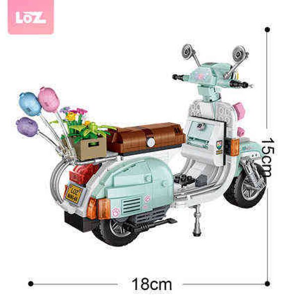 LOZ Mini Blocks Schaf Moto 673pcs interessante/Ausstellung kleine Spielzeuge entspannen Schöpfer Modellauto mit Sammlungswert lustiges Geschenk AA220303