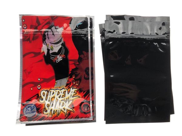 

bags proof smell california local sf smell mylar shark suprembags 3.5g proof bag bags empty bag ziplock bbyagz nana_shop, Pink;blue