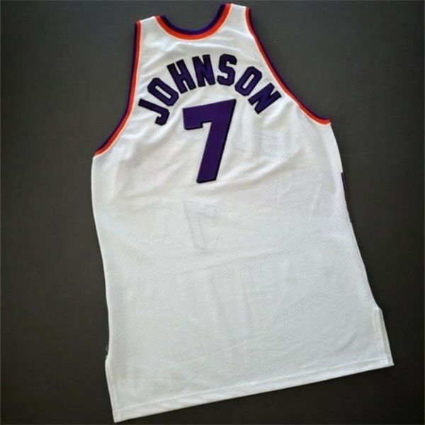

custom 604 youth women vintage kevin johnson vintage champion college basketball jersey size s-4xl or custom any name or number jersey, Black