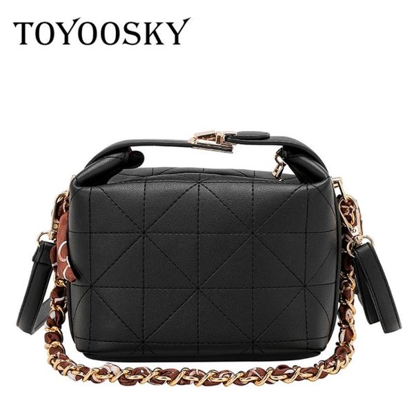 

toyoosky fashion women handbag diamond lattice ladies small shoulder bags designer chain bucket bags sac a main