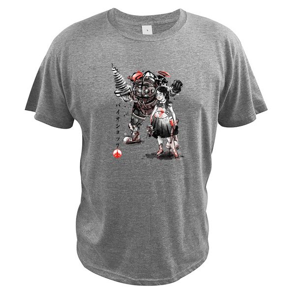 

bioshock t shirt big daddy and little sister sumi cotton hipster camisetas eu size sport hooded sweatshirt hoodie