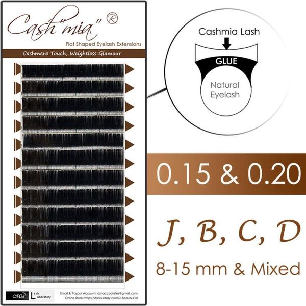 

false eyelashes [0.15/0.20 j/b/c/d] cashmere flat lash x-wrap eyelash extension semi permanent for luxury salon