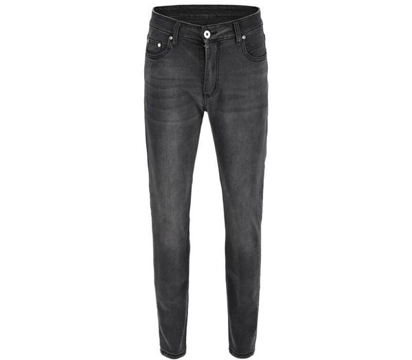 

2020 vintage new jeans men elastic denim jeans fashion slim fit high street pencil black classic fashion designer, Blue