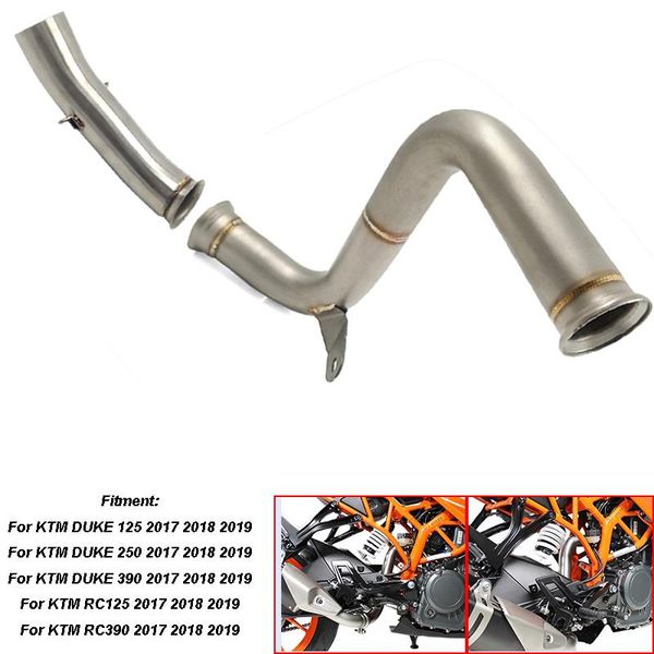 

нержавеющая eliminator выхлопная mid-pipe устранение link труб slop модуль для duke 125 390 250 герцогом rc125 rc390 2020 2020