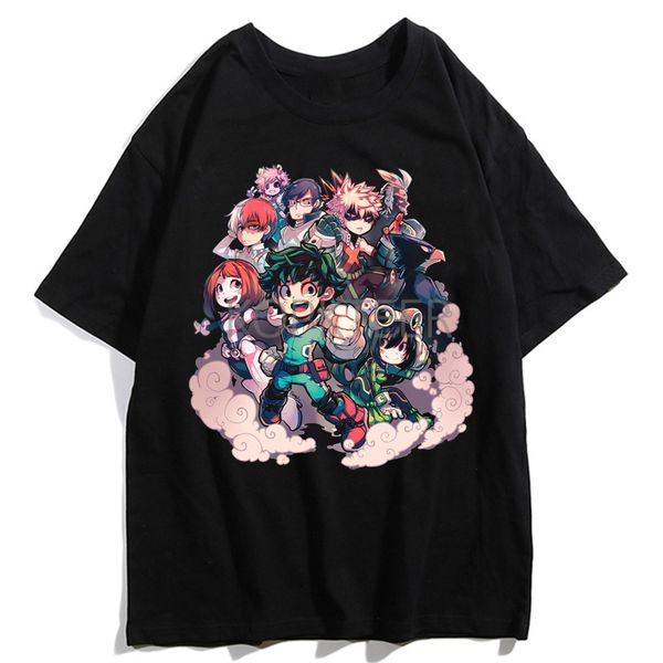 

аниме midoriya izuku boku нет my hero academia asui tsuyu cartoon printed моды harajuku streetwear толстовка с капюшоном толстовка мужчины т
