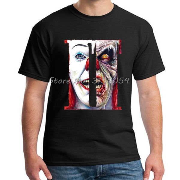 

sport it clown pennywise t-shirt men summer cotton t shirt boy print tshirt anime brand clothing funny tees harajuku