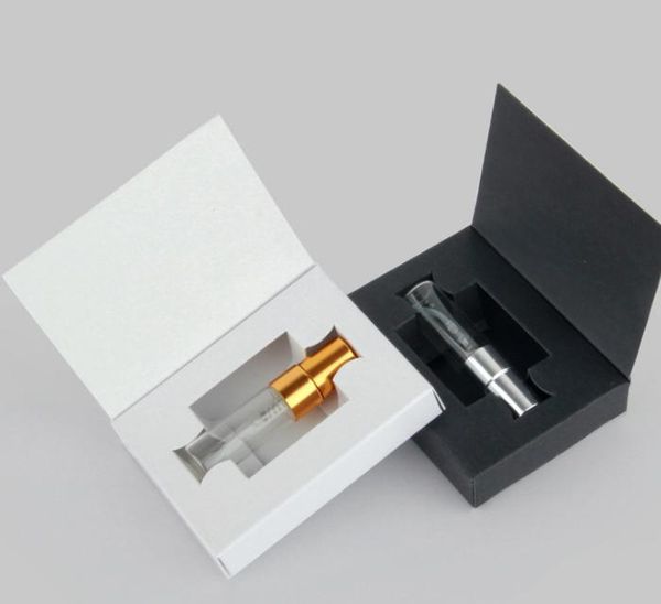 

2021 5ml 10ml glass bottle with packing box perfume atomizer spray bottle cosmetic sample vial refillable bottles