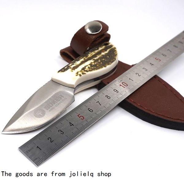 

knife resin thumb antler 7cr17 tactical mini handle fixed blade knife hunting camping knives outdoor tools rrt3v qynf