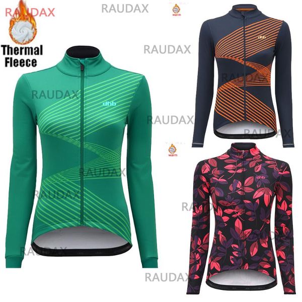 

dhb cycling clothing women winter thermal fleece cycling jersey ropa ciclismo long sleeve woman clothes mtb bike clothes, Black;blue
