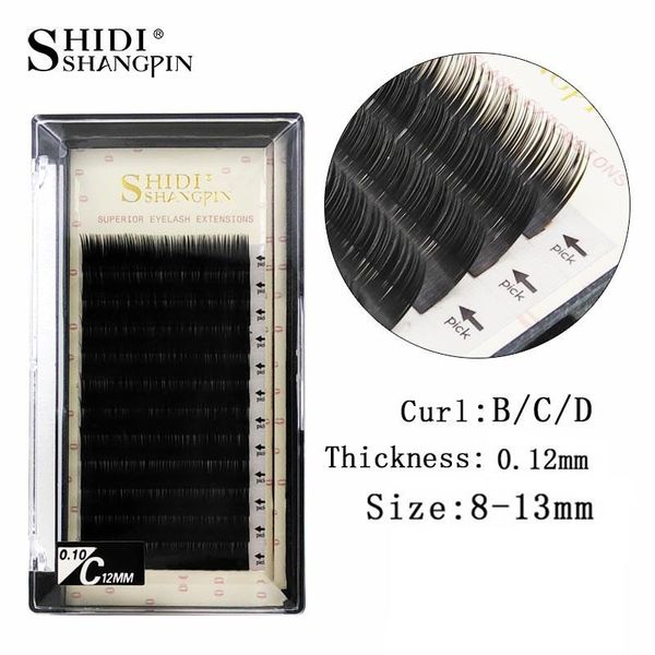 

shidishangpin 12row ручной норка поддельный ресницы extension individual ложные lash natural soft ресницы макияж maquiagem cilios sqcweg
