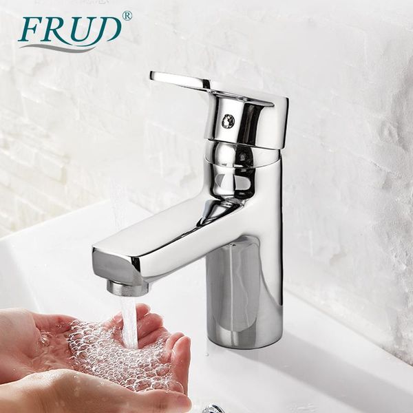 

frud basin faucet bathroom sink faucet single handle single hole cold water tap deck mount waterfall bathroom