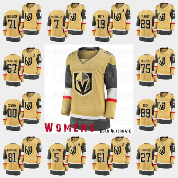

womens alex pietrangelo 2020 vegas golden knights gold jersey marc-andre fleury mark stone max pacioretty karlsson smith marchessault tuch, Black;red