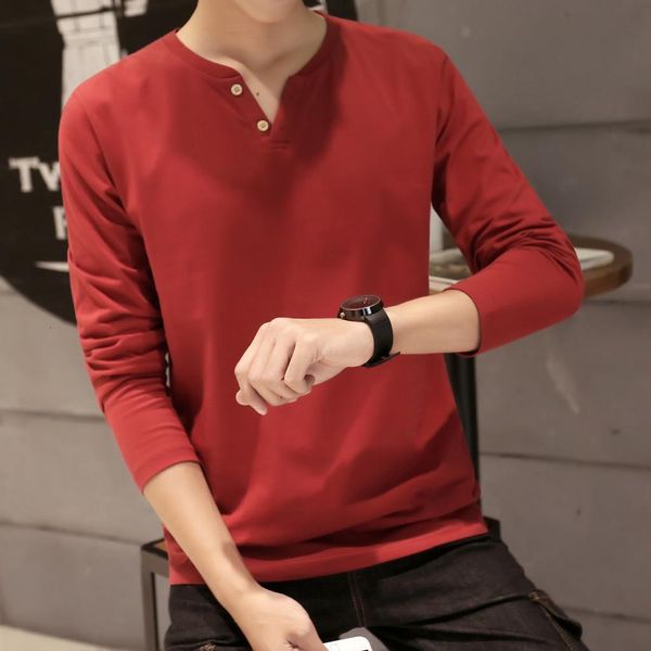 

fall 2019 new long sleeve trend fashion men's t-shirt, White;black