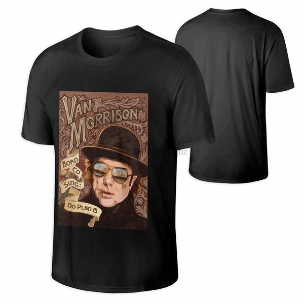 

van morrison mens black graphic t-shirt cotton tee(3) sport hooded sweatshirt hoodie