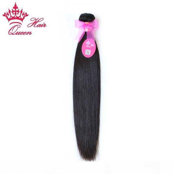 

queen hair 100% virgin brazilian hair weft natural straight 8-28inch 1pcs lot virgin brazilian human hair straight ing, Black