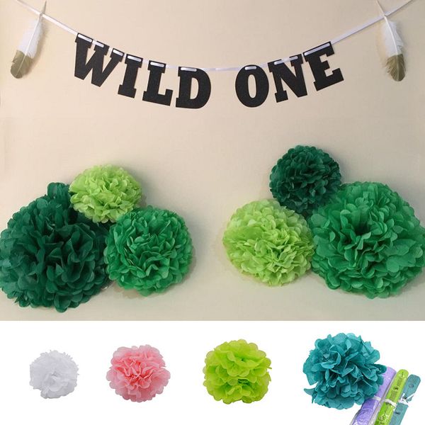 

1pc 4" 6" 8" 10" 12" tissue pom poms paper flower ball pompom for wedding birthday party shower home garden decorat