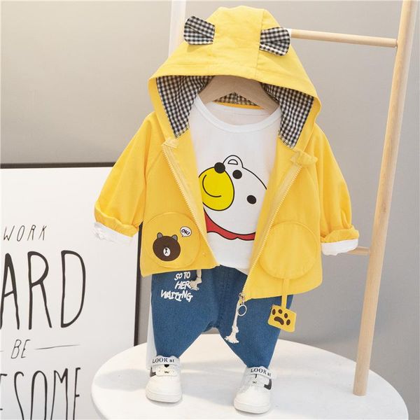 

baby autumn clothing set 2020 new style fashion infants children installed 1-3 years old boy's cute korean-style spring, White