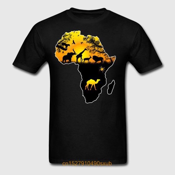 

men tshirt african safari wildlife africa map t-shirt men's t-shirt sport hooded sweatshirt hoodie