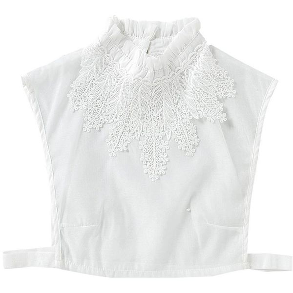 

white fake collar stand detachable fake collar women vintage lace ladies false blouse collar shirt clothes acc jlltrw, Blue;red