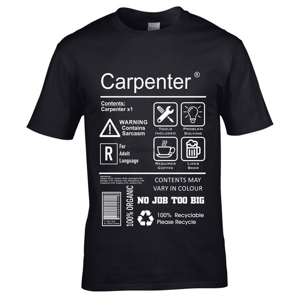 

funny carpenter workwear spoof package care label instructions information guide motif gift choose colour sport sweatshirt hoodie t shirt