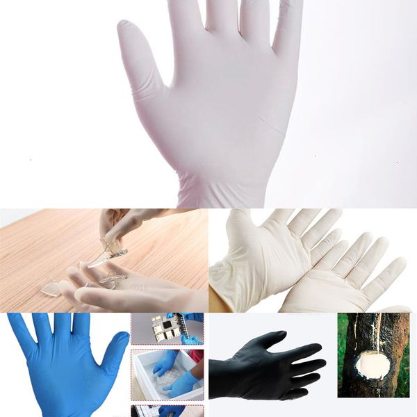 

boxed food household disposable rubber nitrile real 100pcs cleaning static gloves fingertip tex p7zx