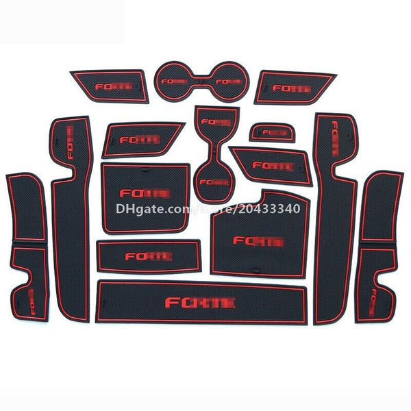 

car gate slot pad water coaster interior non-slip mats for kia forte 2013-2018