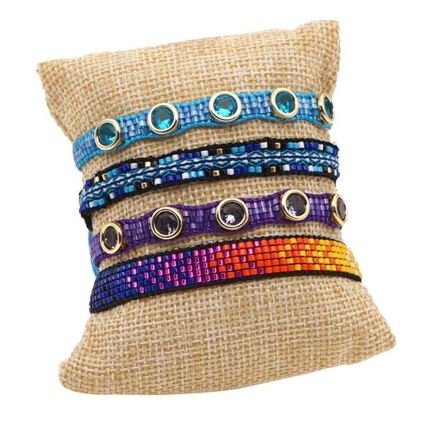 

charm bracelets go2boho miyuki bracelet for women bohemian jewelry beads pulseras mexico jewellery handmade adjustable ladies gift, Golden;silver